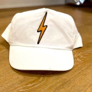 Aviator Nation White Lightning Bolt Hat